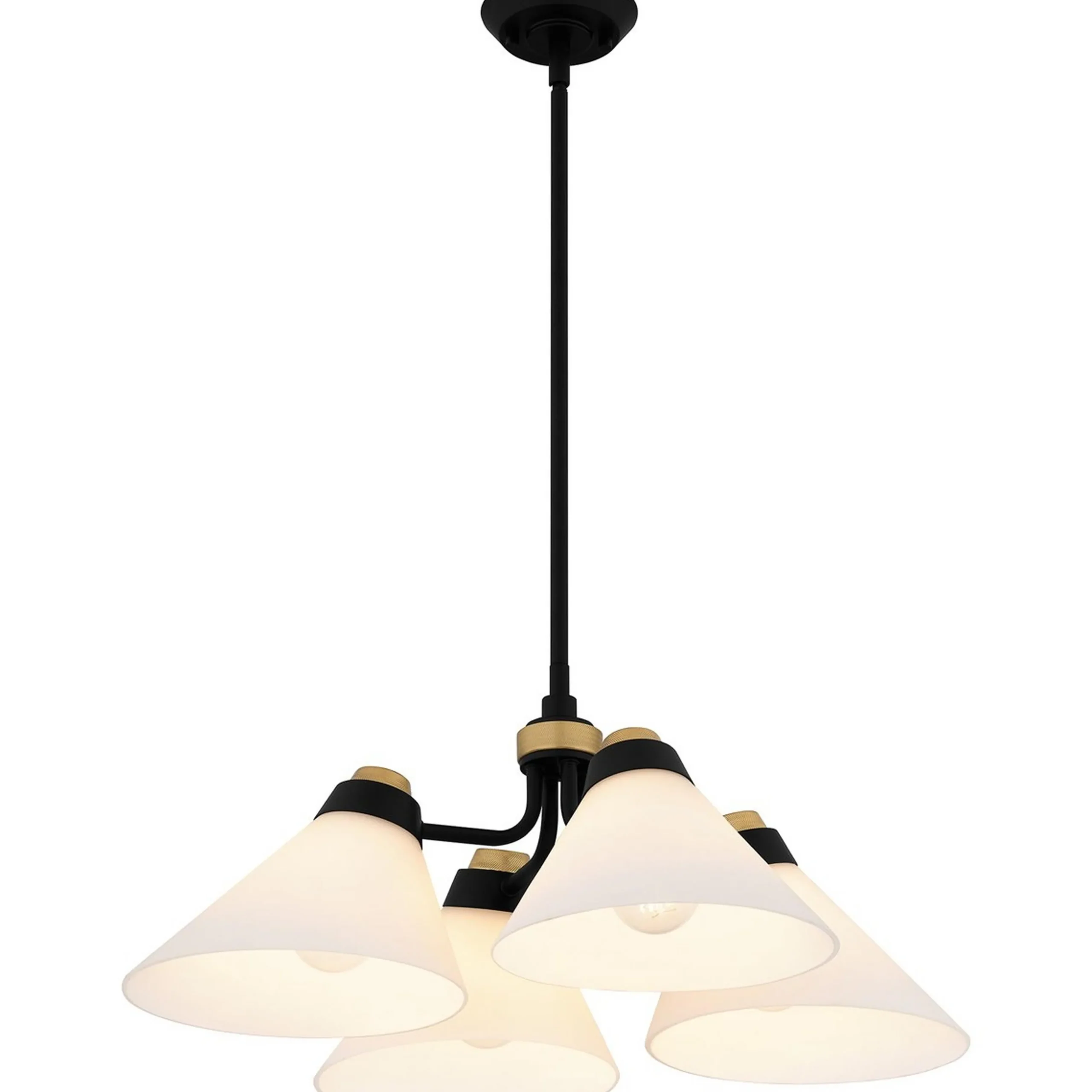Quattor Opal Glass Convertible Ceiling Light