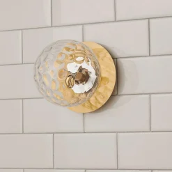 Quinn Bath Sconce - Clear Glass