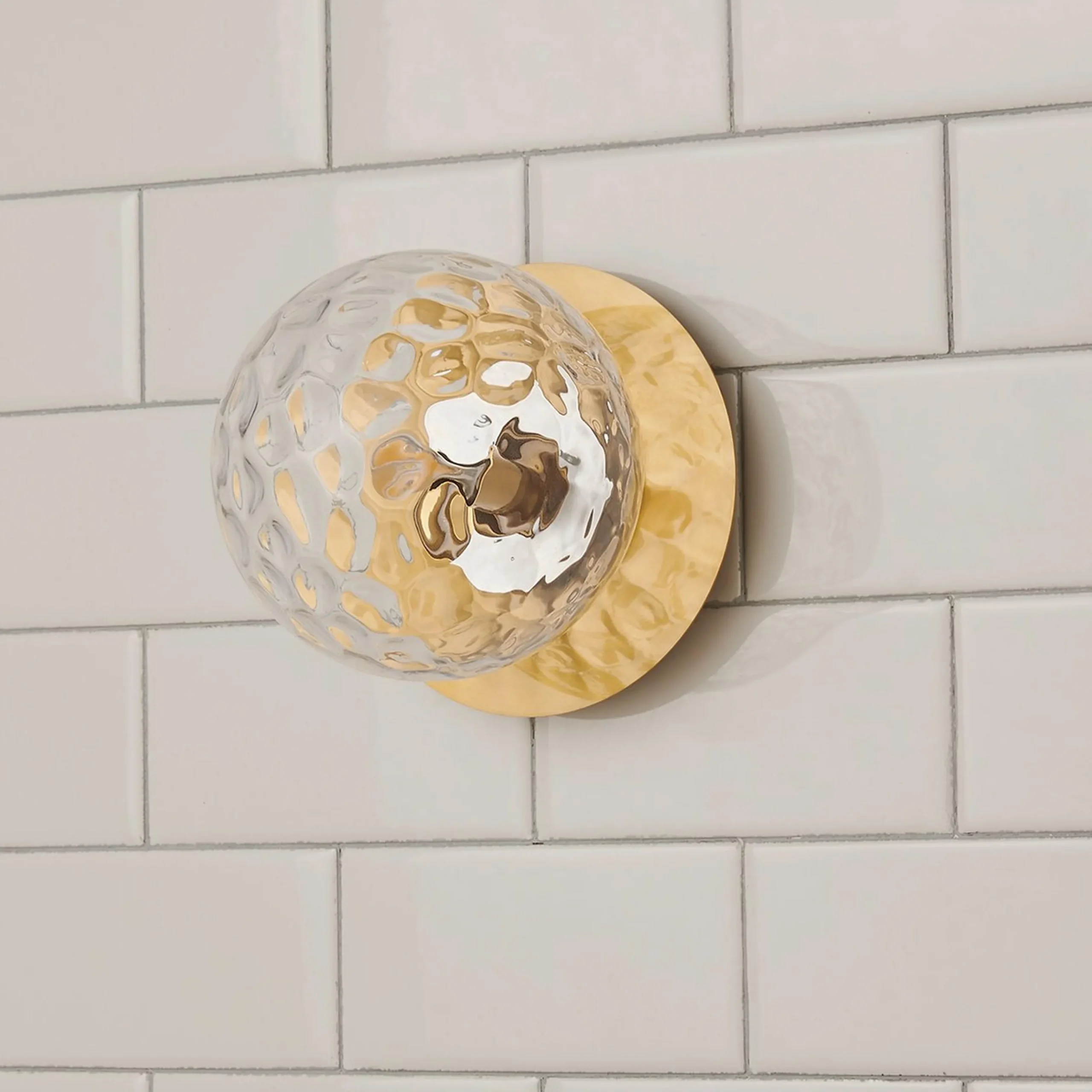 Quinn Bath Sconce - Clear Glass