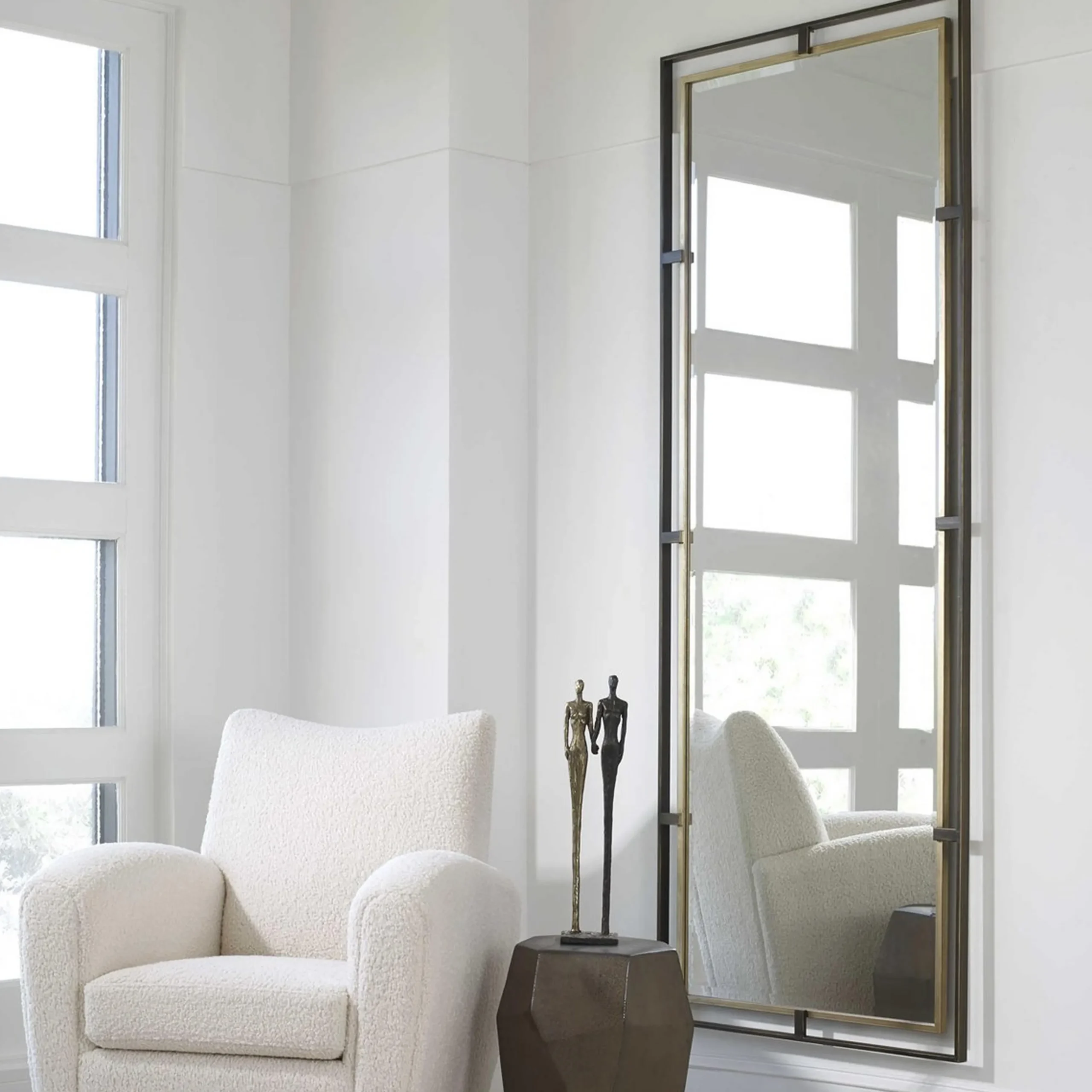 Rail Rectangle Mirror - Tall
