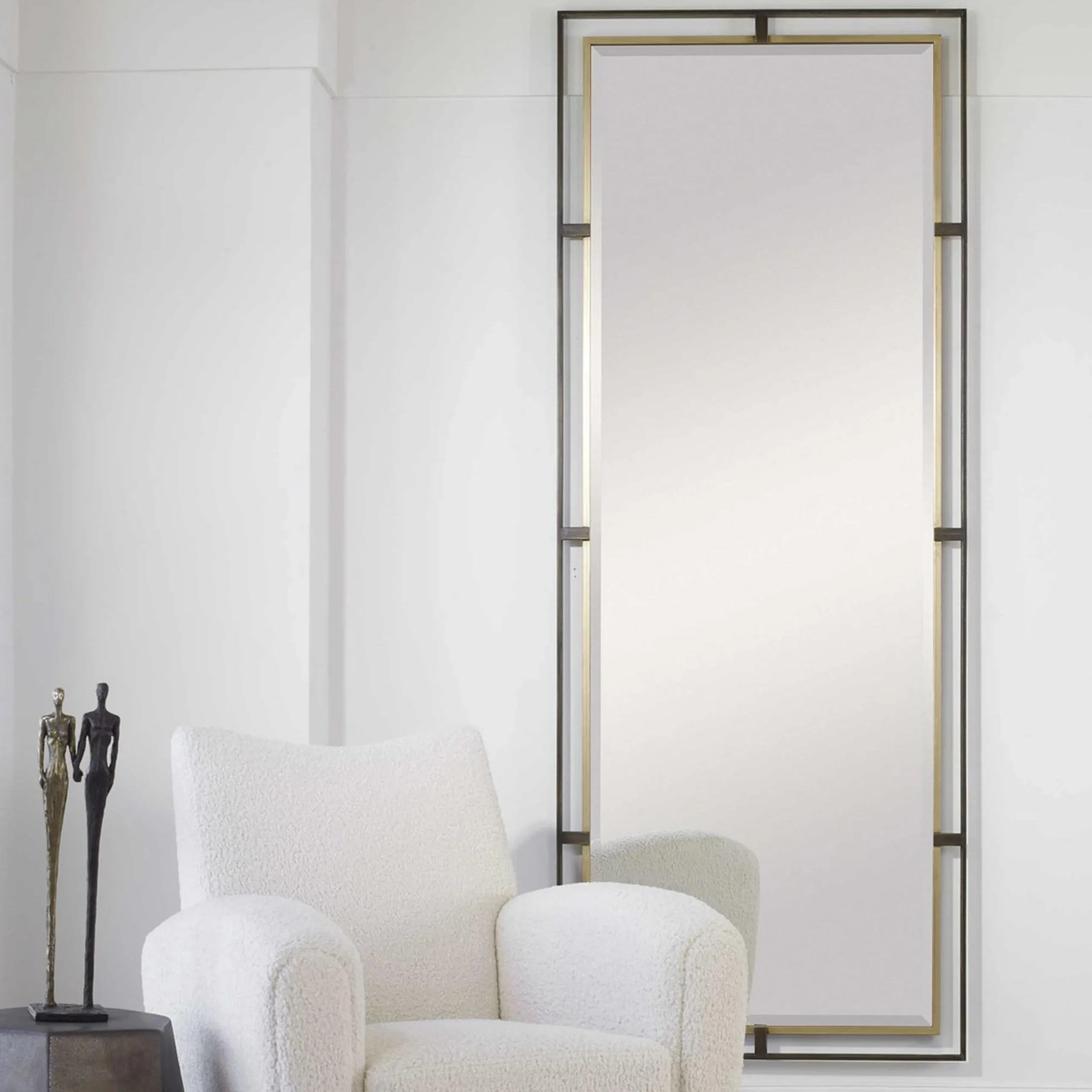 Rail Rectangle Mirror - Tall