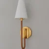 Rattan Swoop Sconce