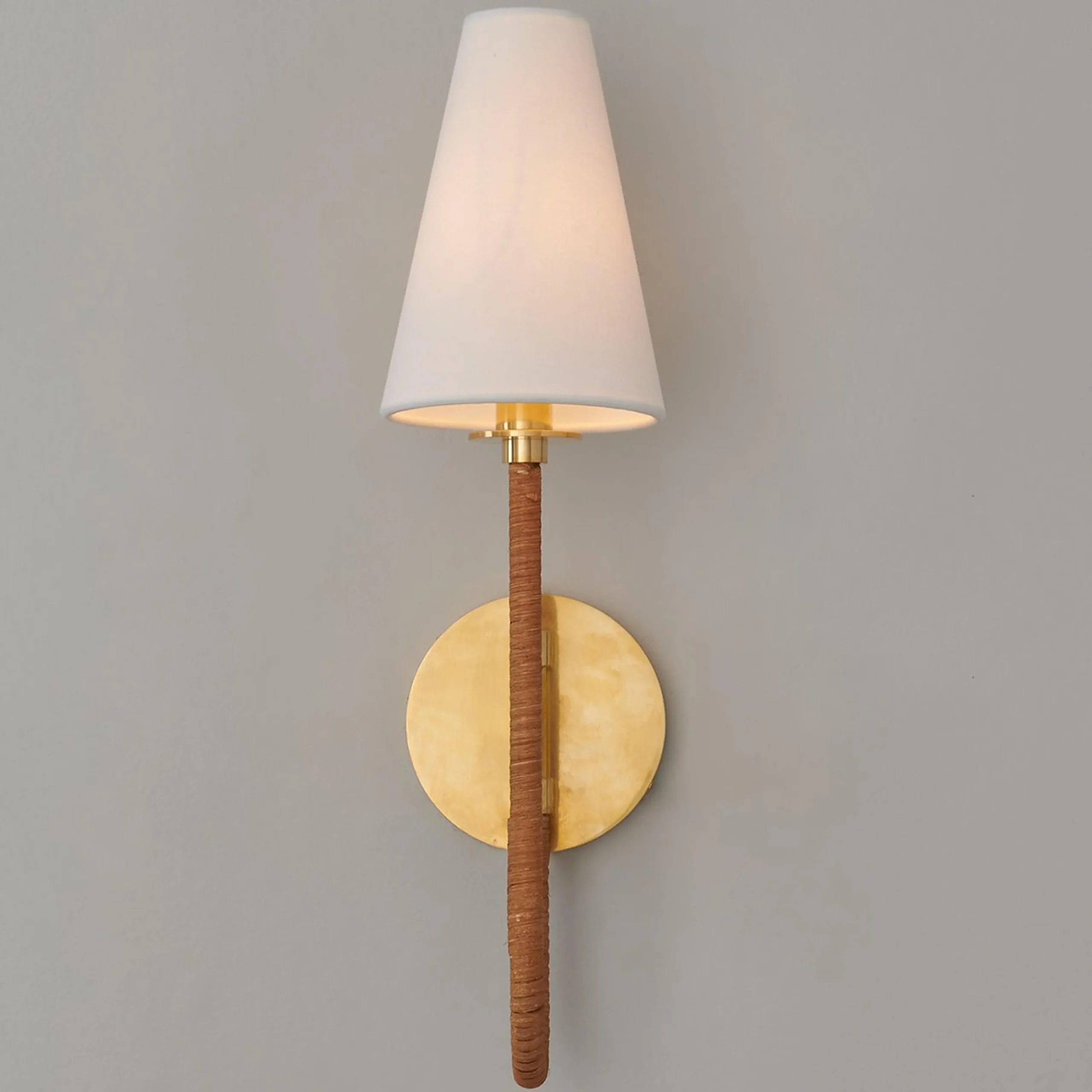 Rattan Swoop Sconce