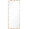 Rectangular Gilded Scallop Mirror - Tall