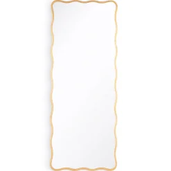 Rectangular Gilded Scallop Mirror - Tall