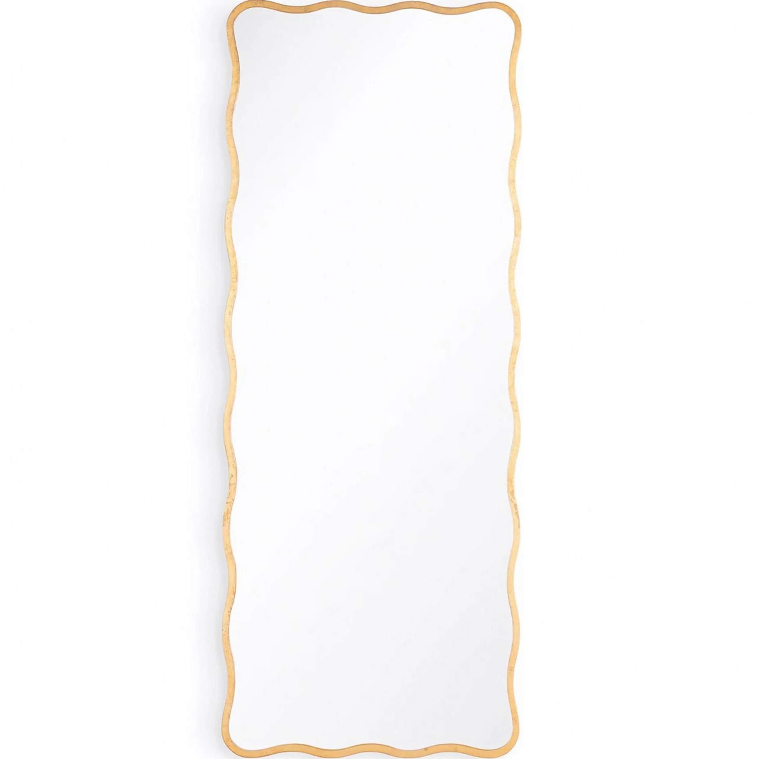 Rectangular Gilded Scallop Mirror - Tall