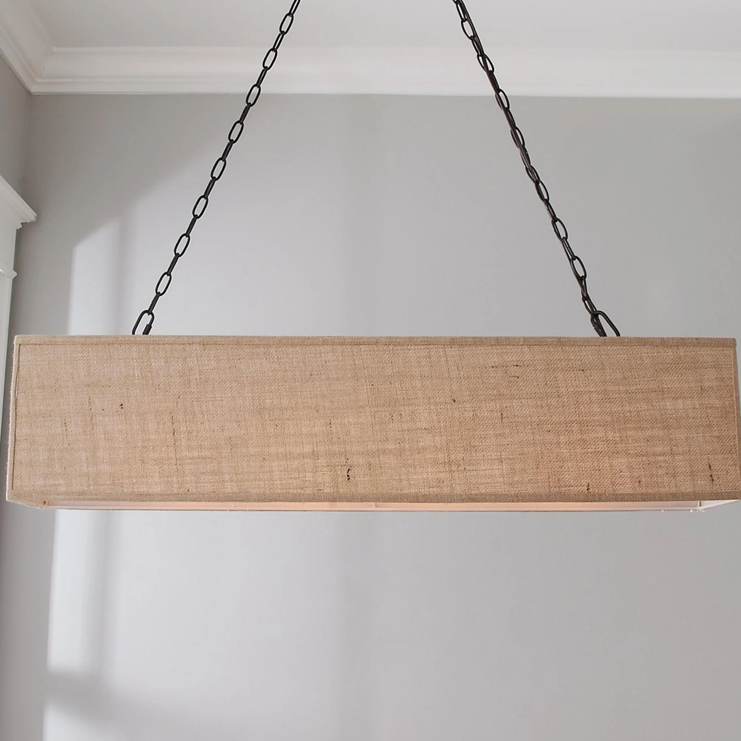 Rectangular Shade Island Chandelier