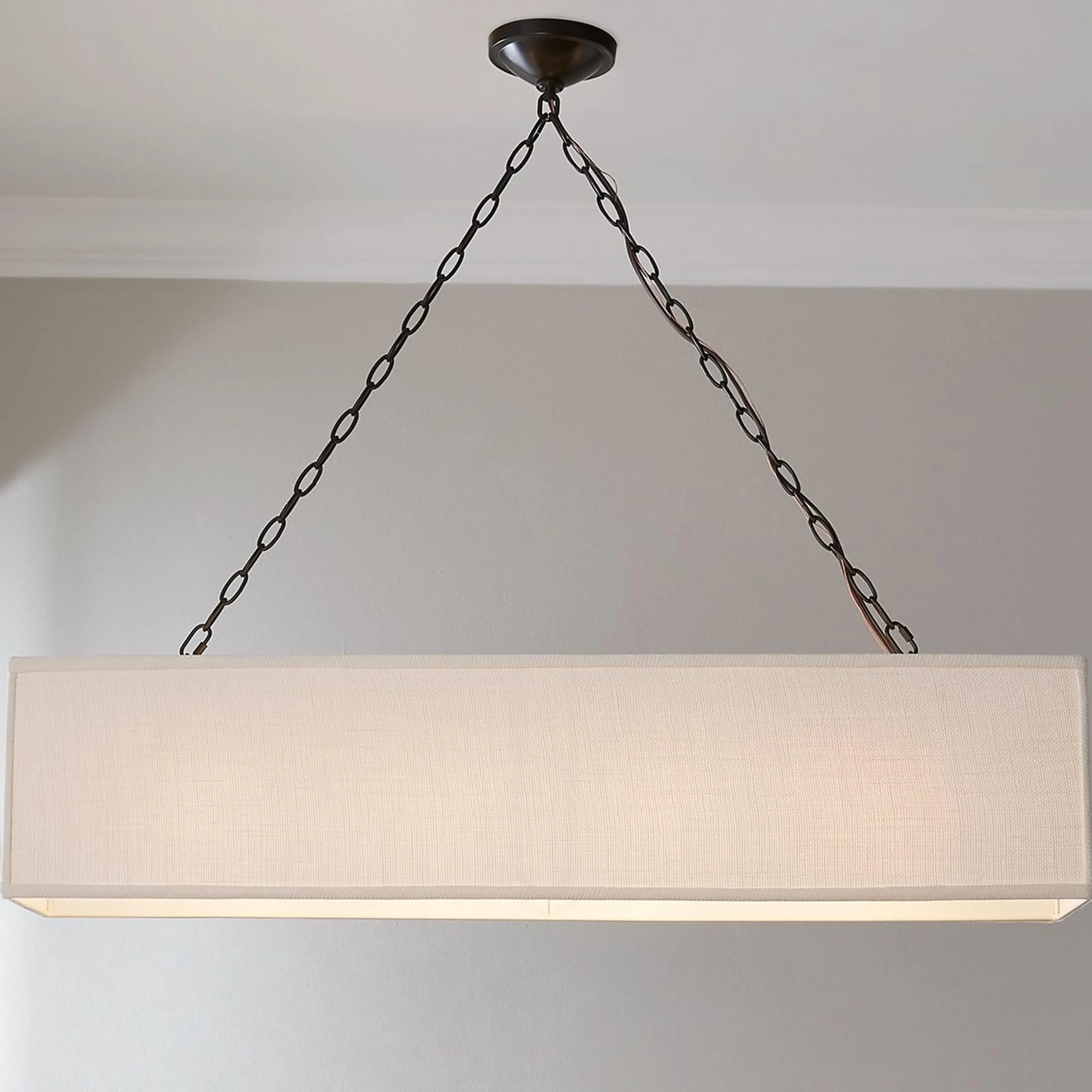 Rectangular Shade Island Chandelier