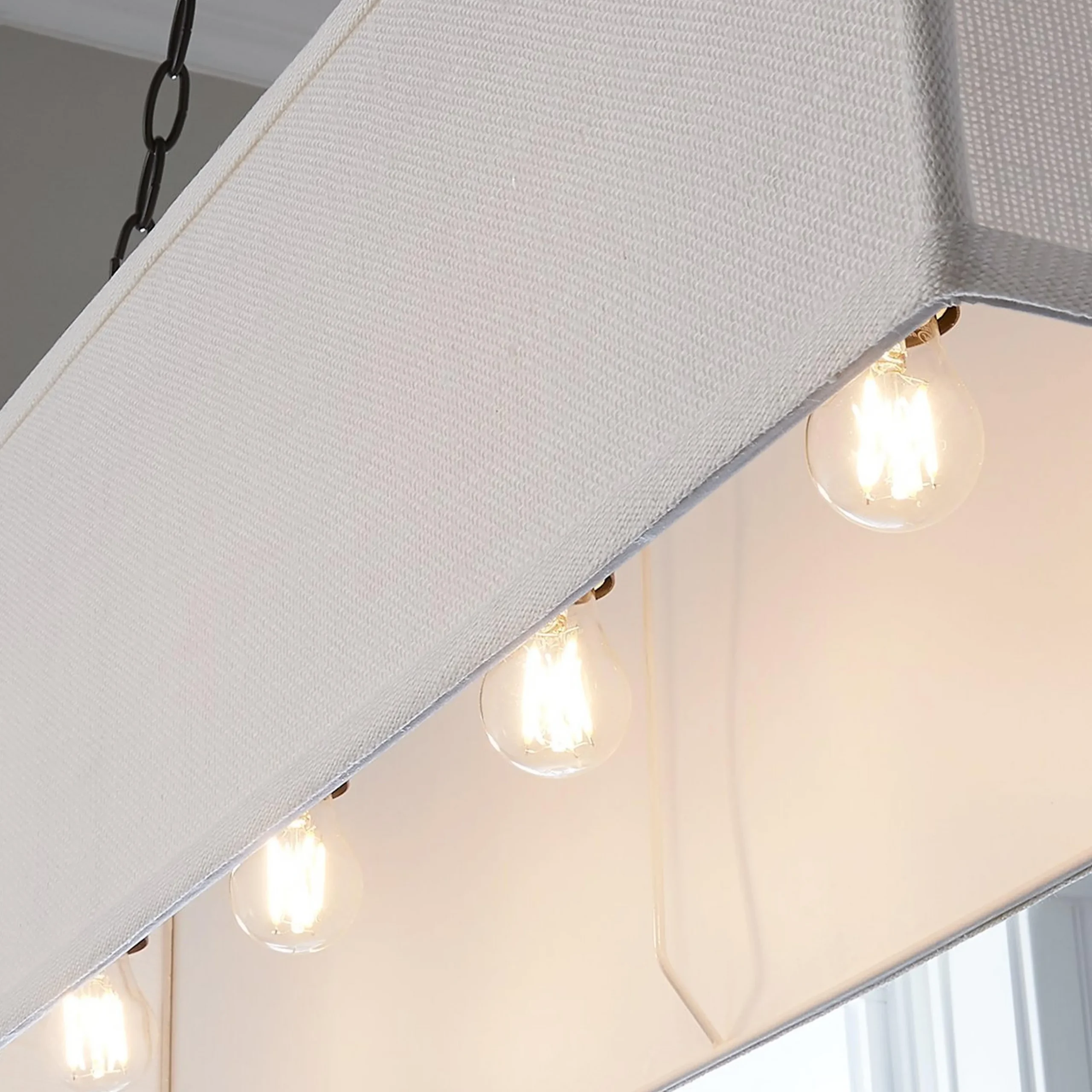 Rectangular Shade Island Chandelier