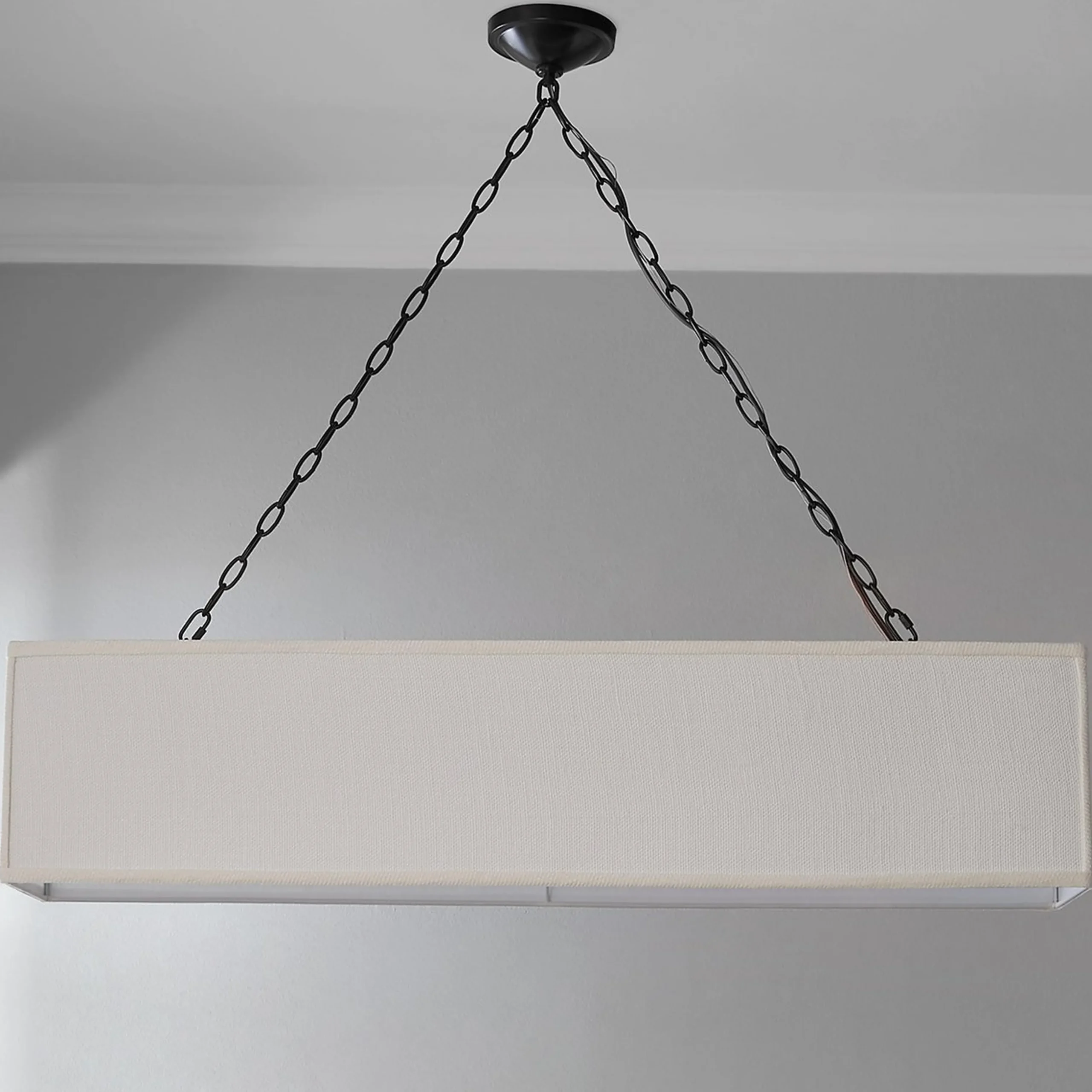 Rectangular Shade Island Chandelier