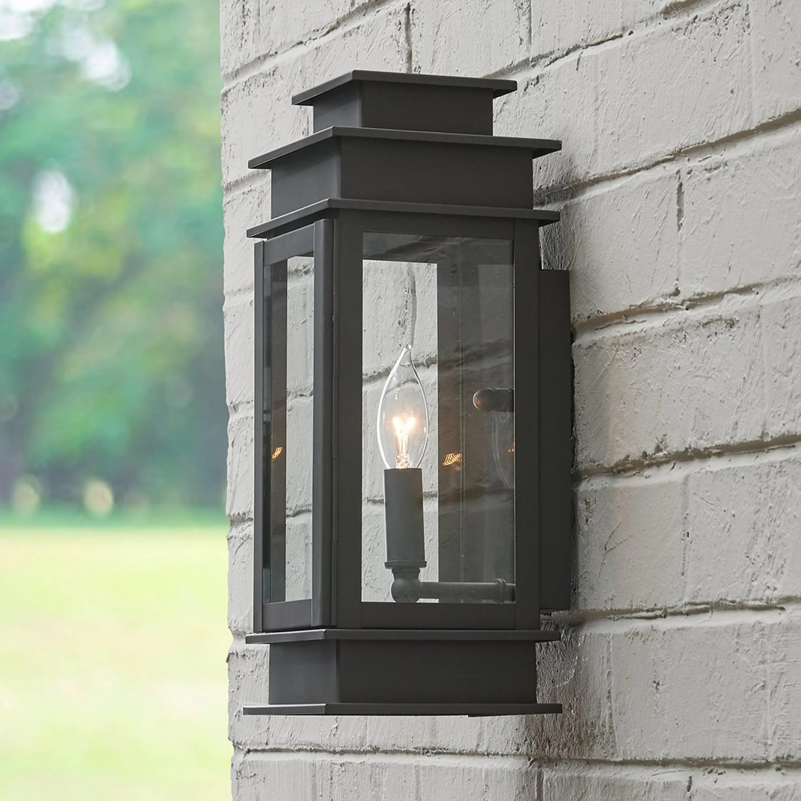Rectangular Step Outdoor Sconce - Small