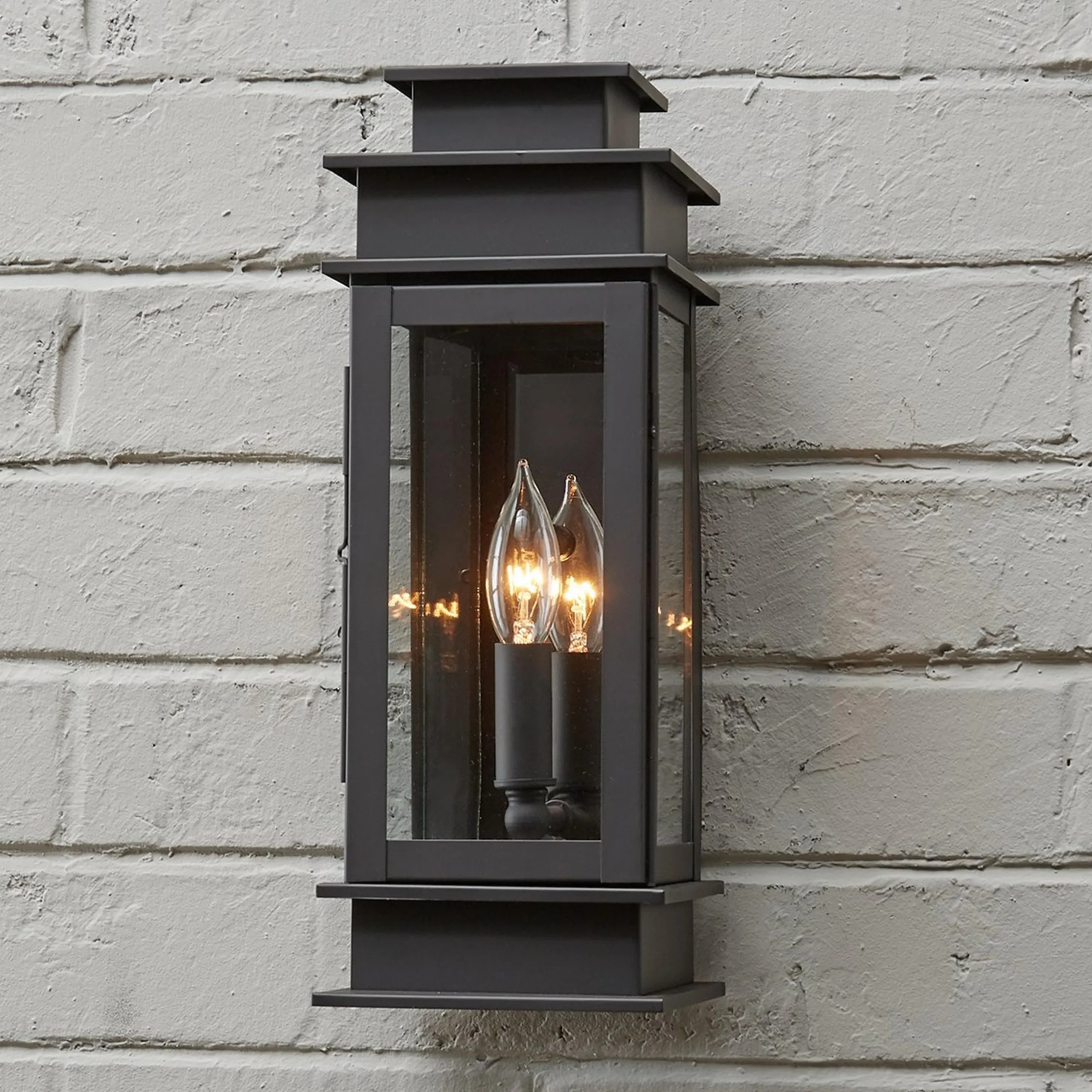 Rectangular Step Outdoor Sconce - Small