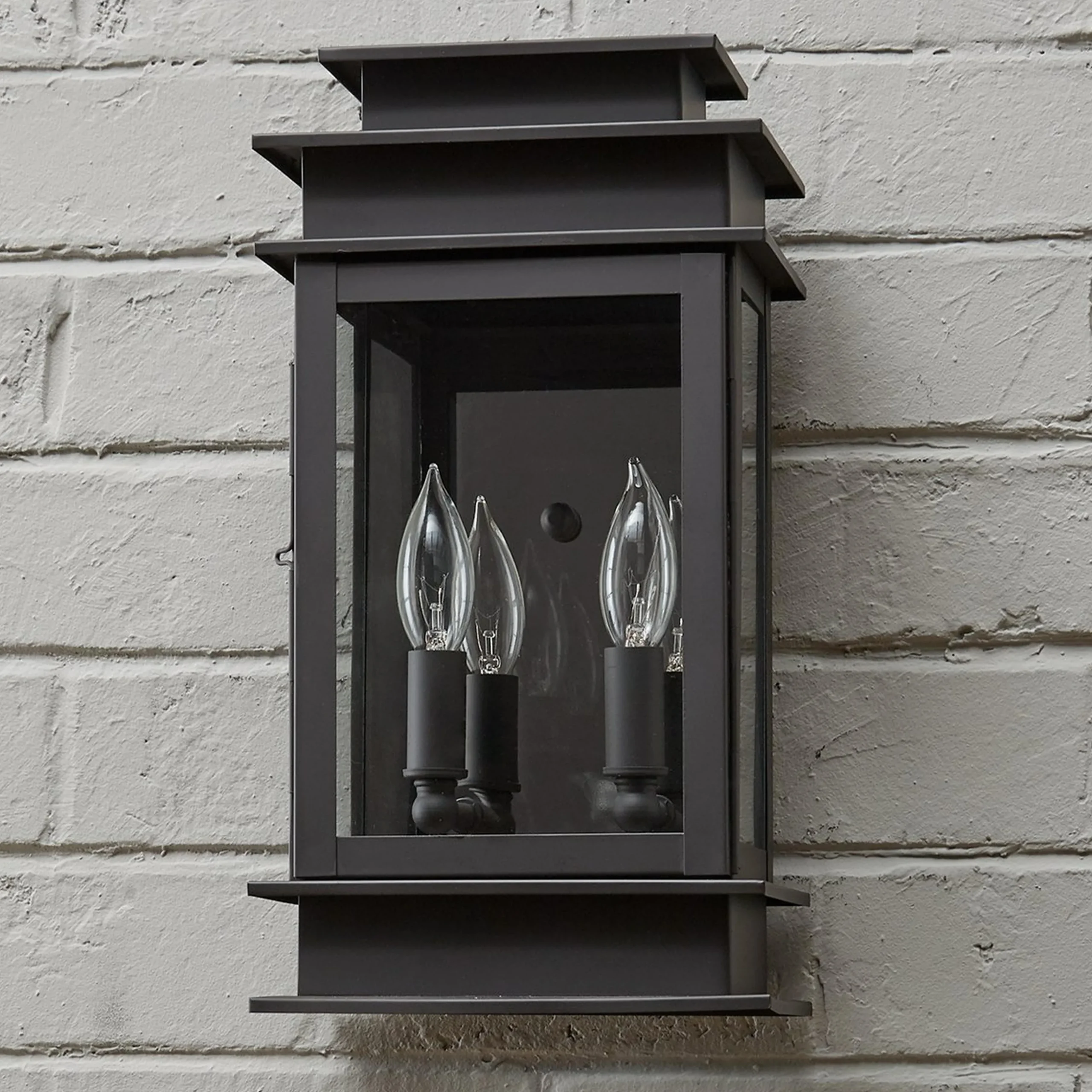 Rectangular Step Outdoor Sconce - Medium