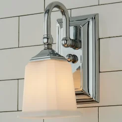 Refined Classic Sconce - Opal Glass