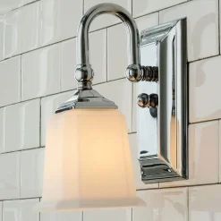 Refined Classic Sconce - Opal Glass