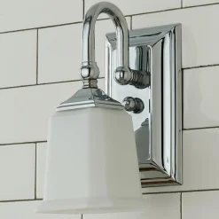 Refined Classic Sconce - Opal Glass