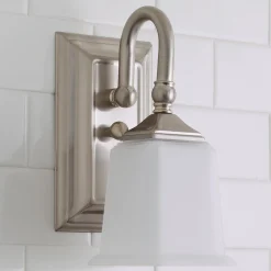 Refined Classic Sconce - Opal Glass