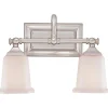 Refined Classic Vanity Light - 2 Light - Opal Glass