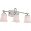 Refined Classic Vanity Light - 3 Light - Opal Glass