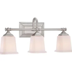 Refined Classic Vanity Light - 3 Light - Opal Glass
