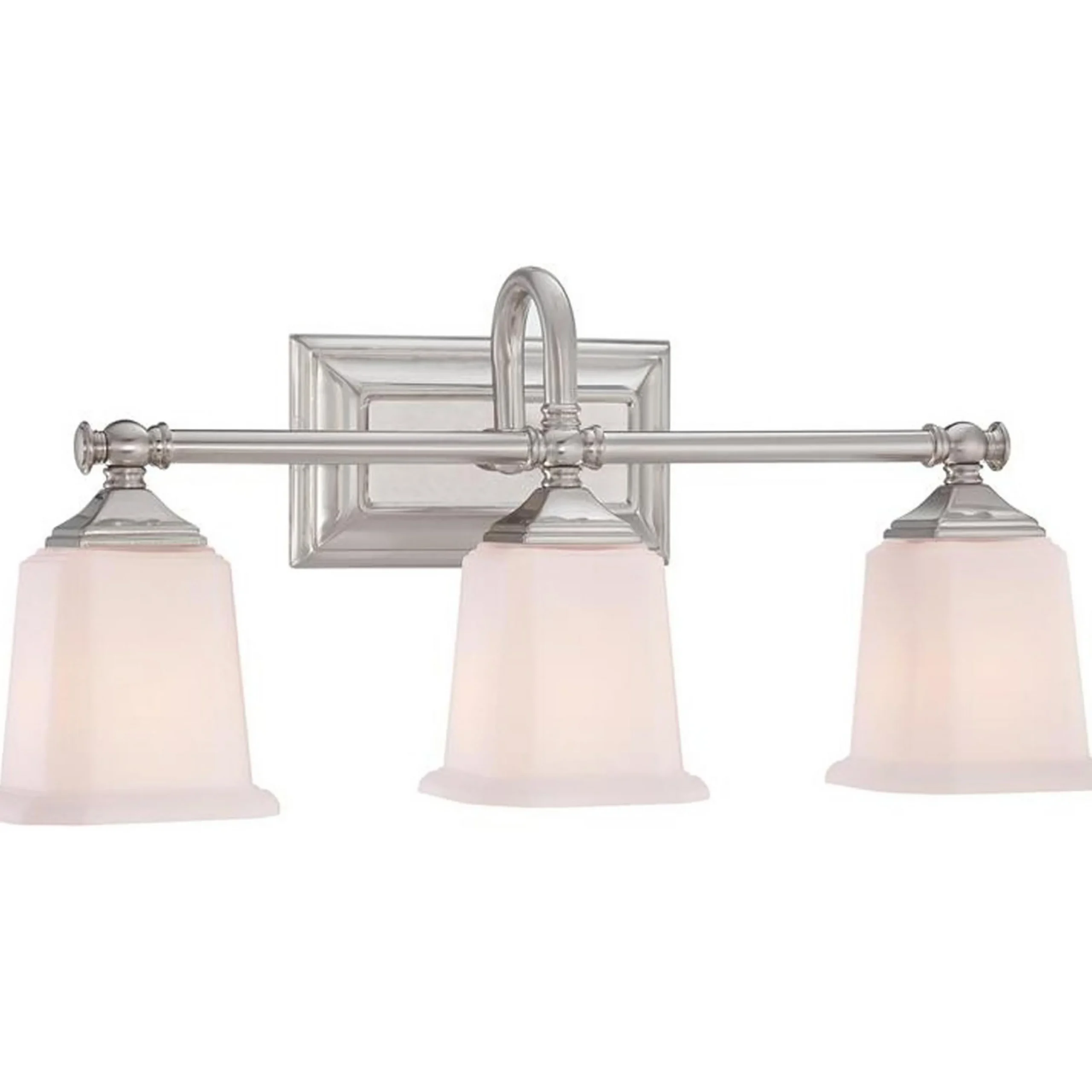 Refined Classic Vanity Light - 3 Light - Opal Glass