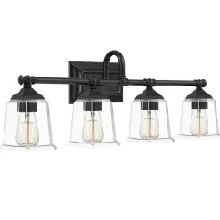 Refined Classic Vanity Light - 4 Light - Clear Glass