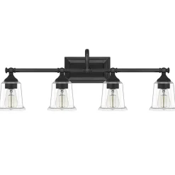 Refined Classic Vanity Light - 4 Light - Clear Glass