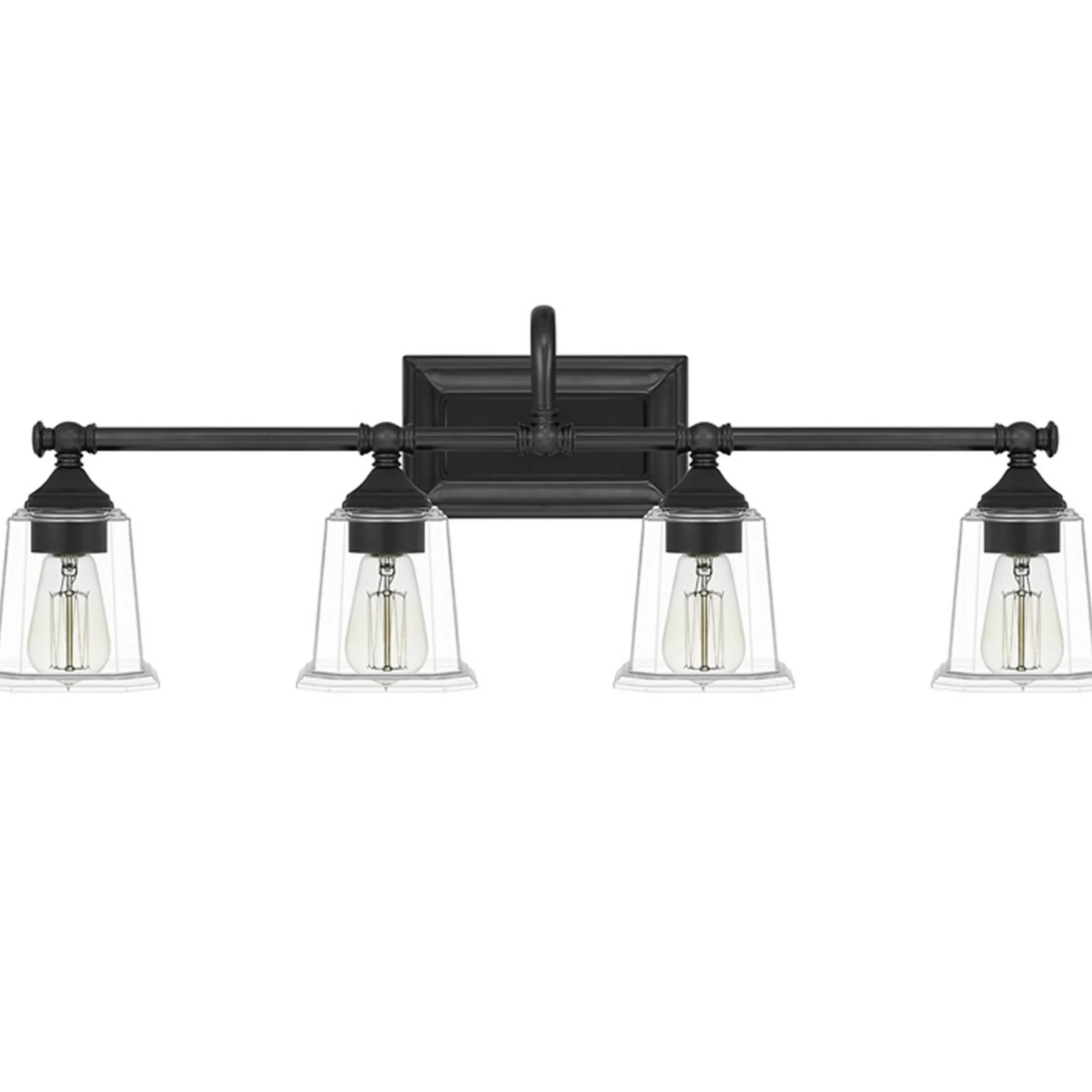 Refined Classic Vanity Light - 4 Light - Clear Glass