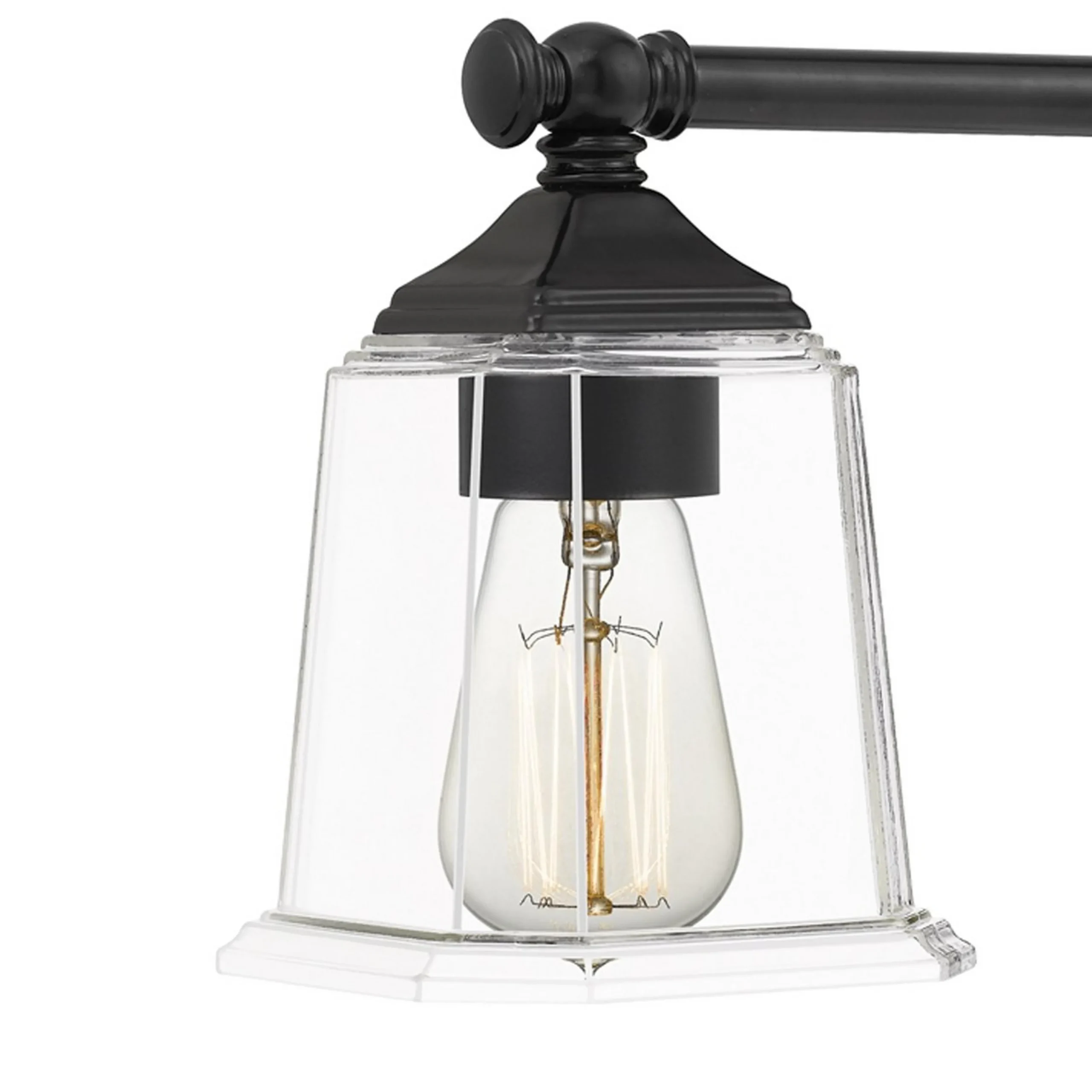 Refined Classic Vanity Light - 4 Light - Clear Glass