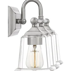 Refined Classic Vanity Light - 3 Light - Clear Glass