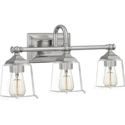 Refined Classic Vanity Light - 3 Light - Clear Glass