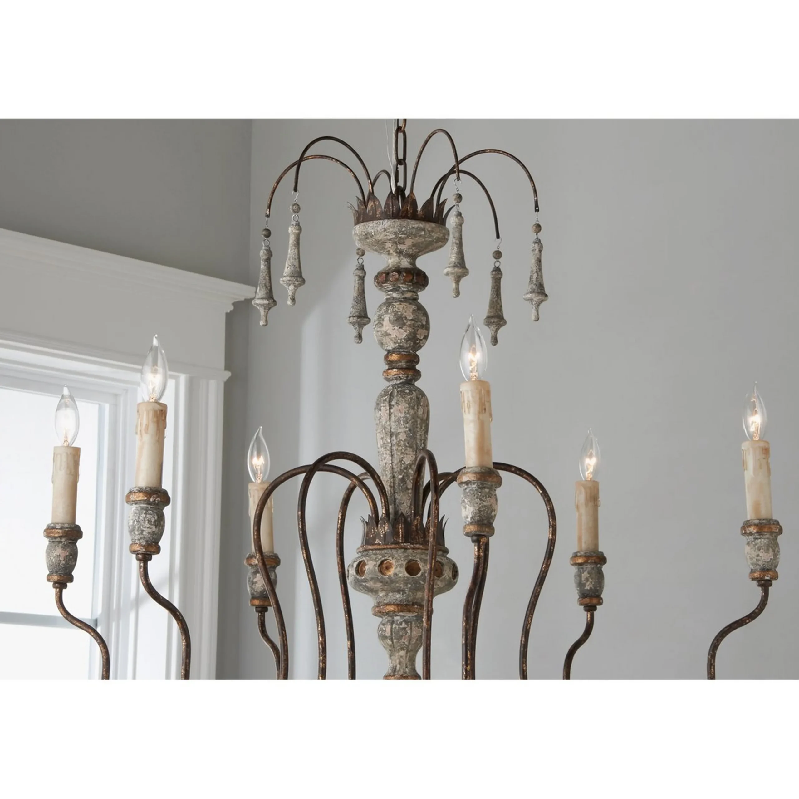 Regal Distressed Chandelier