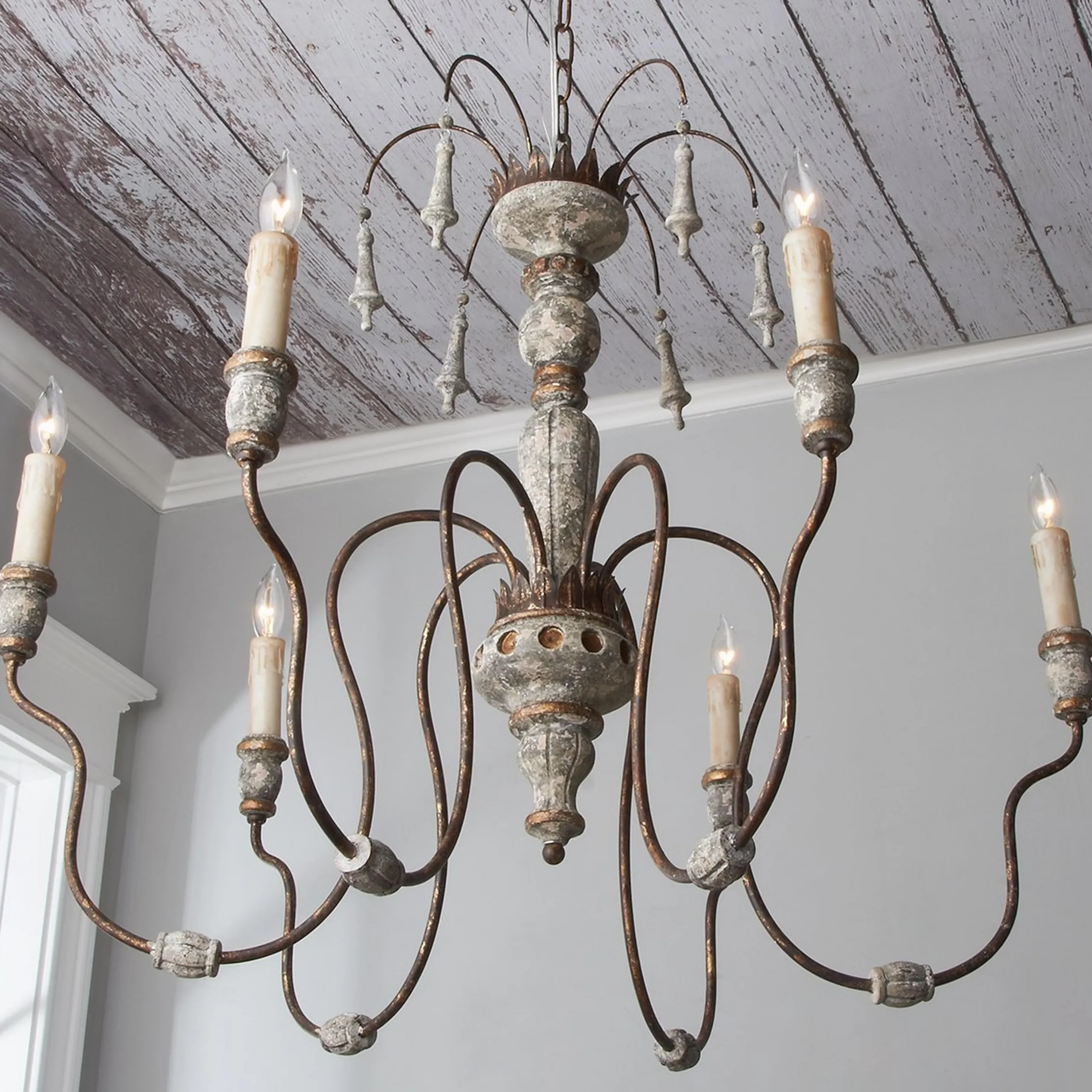 Regal Distressed Chandelier