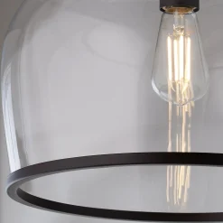 Reproduction Glass Cloche Pendant