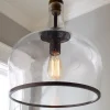 Reproduction Glass Cloche Pendant