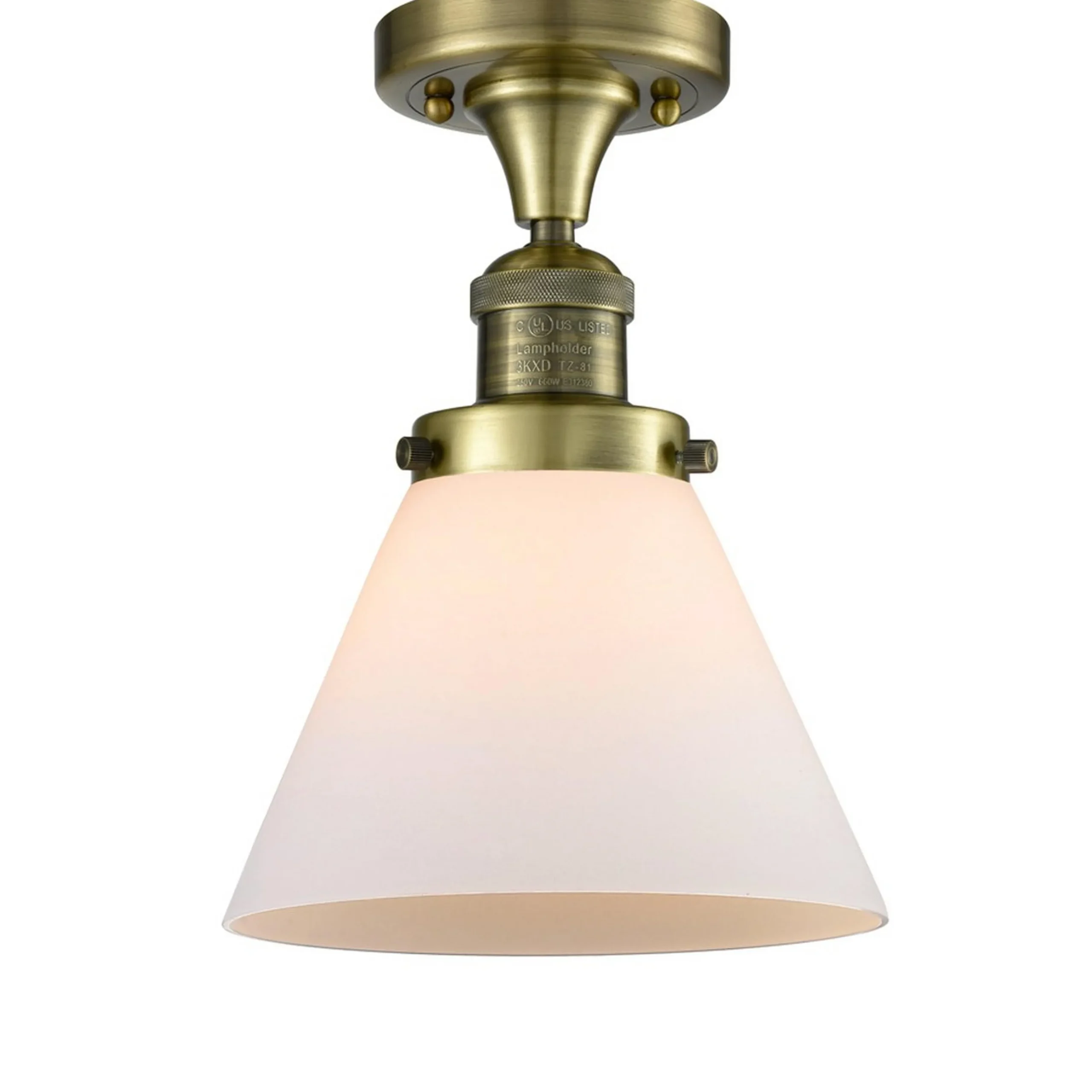 Restoration Stationary Ceiling Light - Frosted Glass