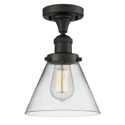 Restoration Stationary Ceiling Light - Clear Glass