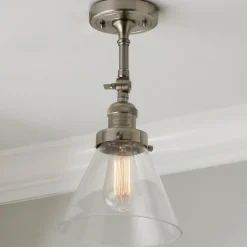 Restoration Swivel Arm Convertible Light - Clear Glass