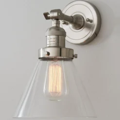 Restoration Swivel Arm Convertible Light - Clear Glass