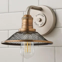Retro Warehouse Shade Bath Sconce