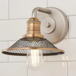 Retro Warehouse Shade Bath Sconce