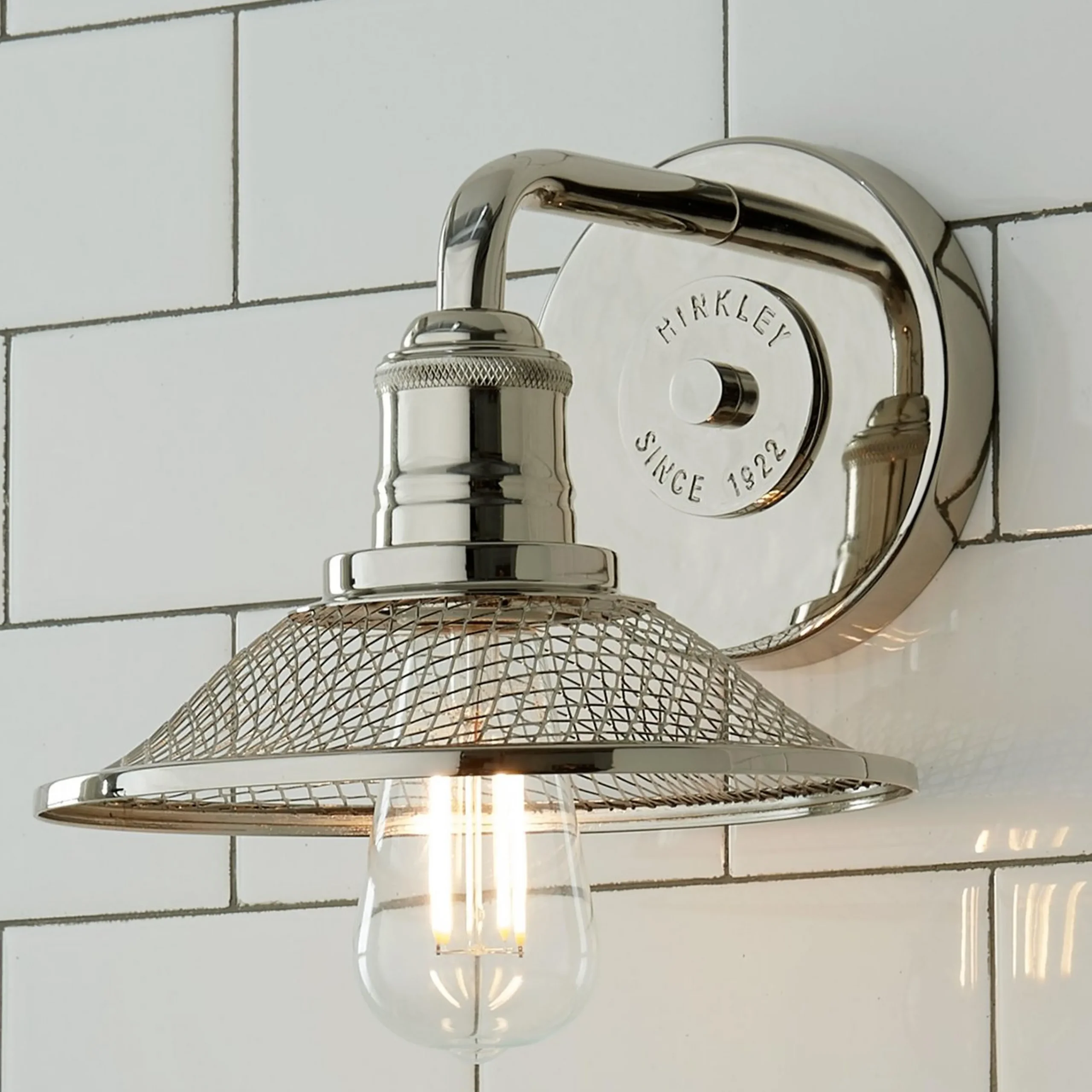 Retro Warehouse Shade Bath Sconce