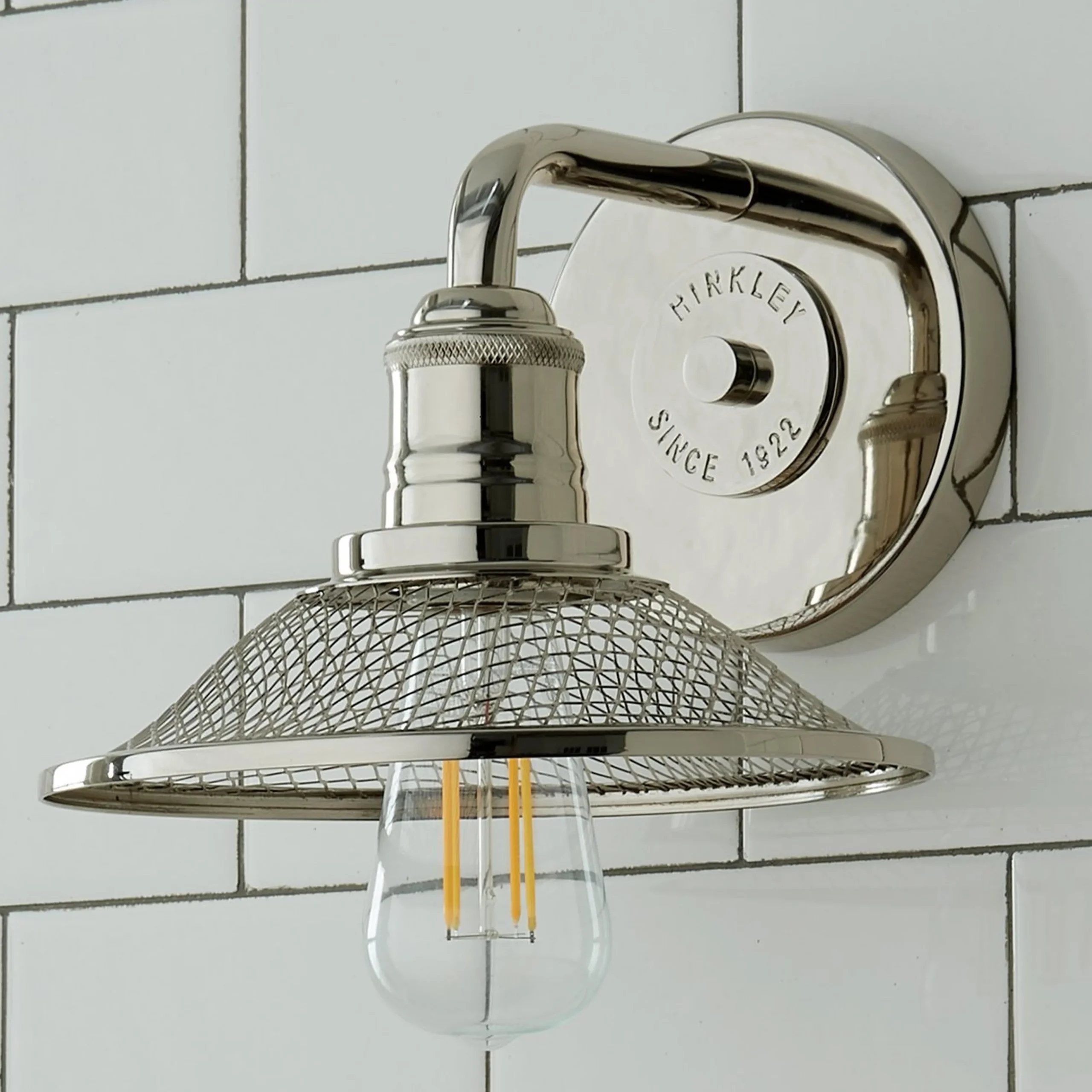 Retro Warehouse Shade Bath Sconce