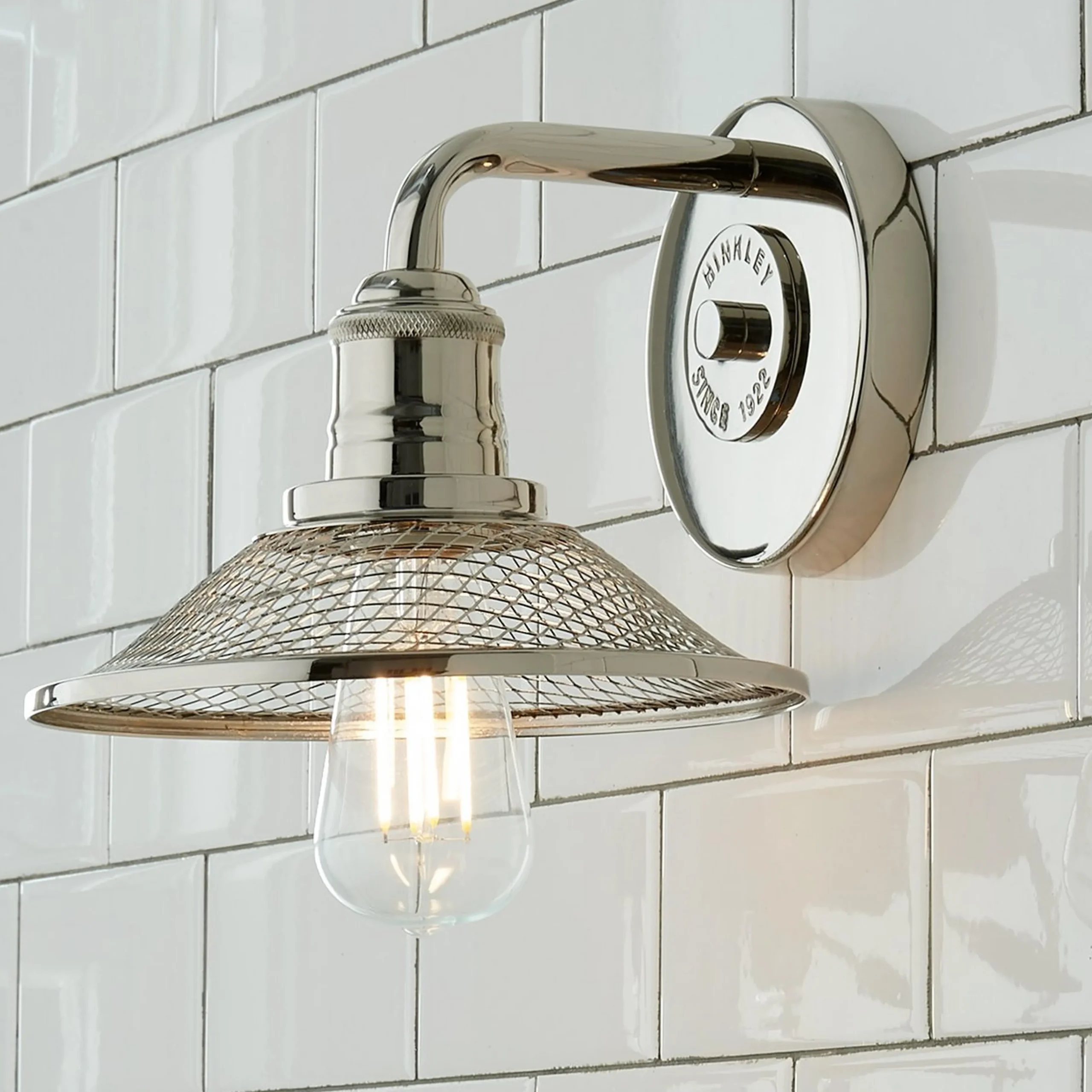 Retro Warehouse Shade Bath Sconce