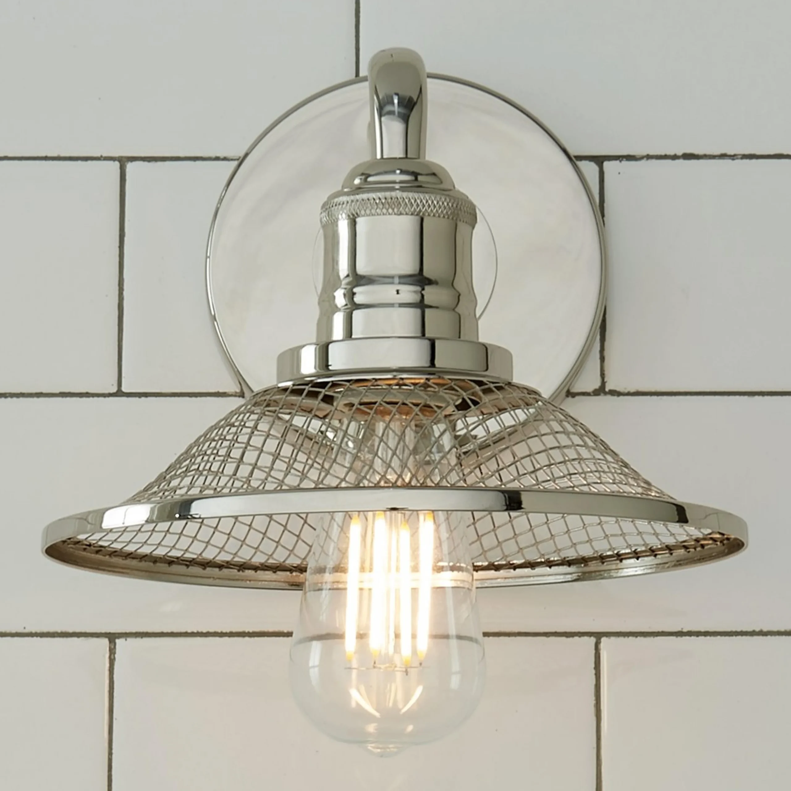 Retro Warehouse Shade Bath Sconce
