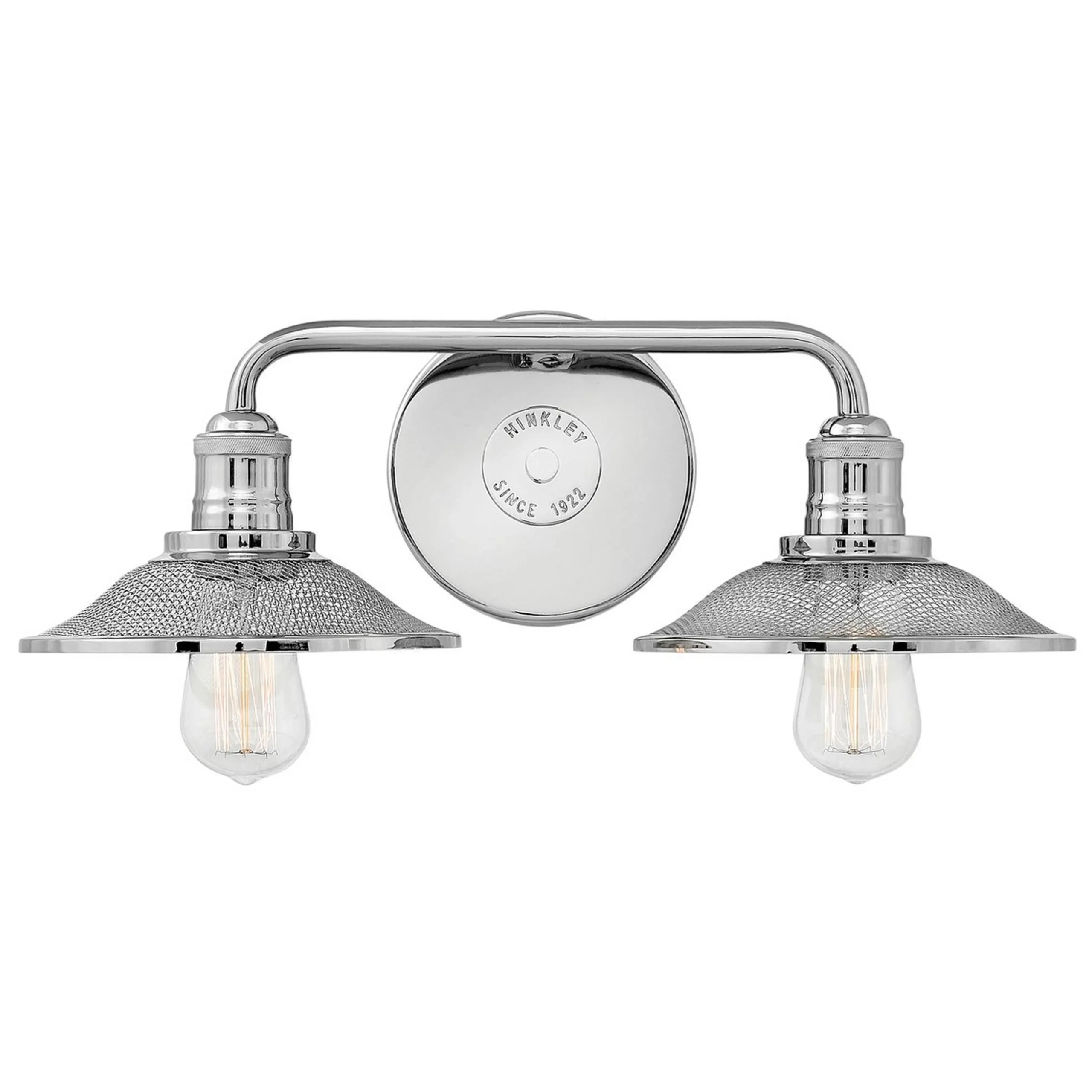 Retro Warehouse Shade Vanity Light - 2 Light