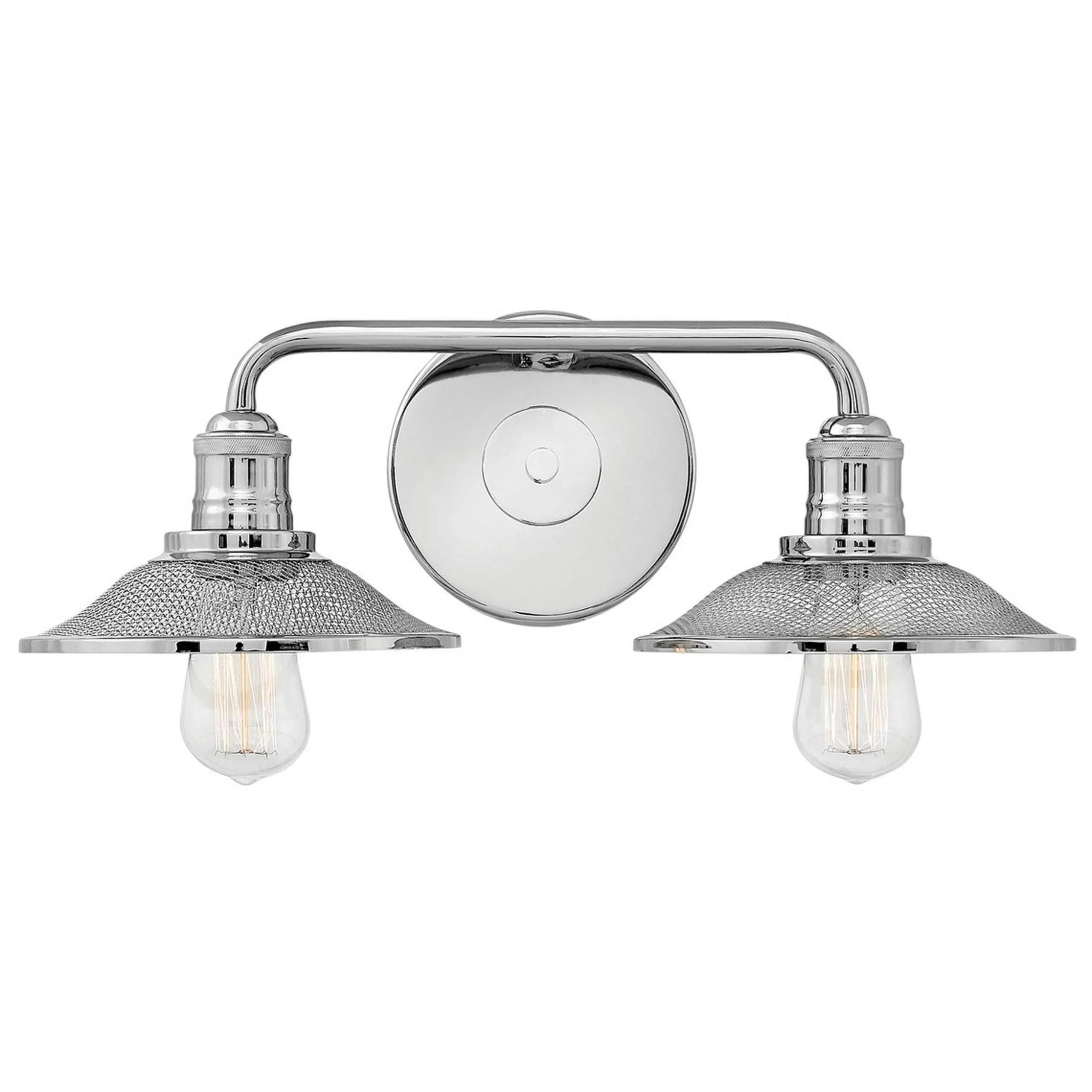 Retro Warehouse Shade Vanity Light - 2 Light