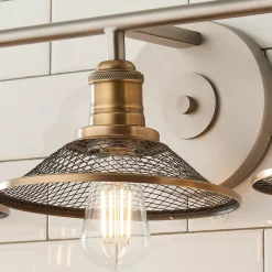 Retro Warehouse Shade Vanity Light - 3 Light