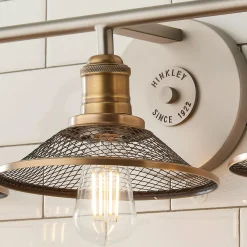 Retro Warehouse Shade Vanity Light - 3 Light