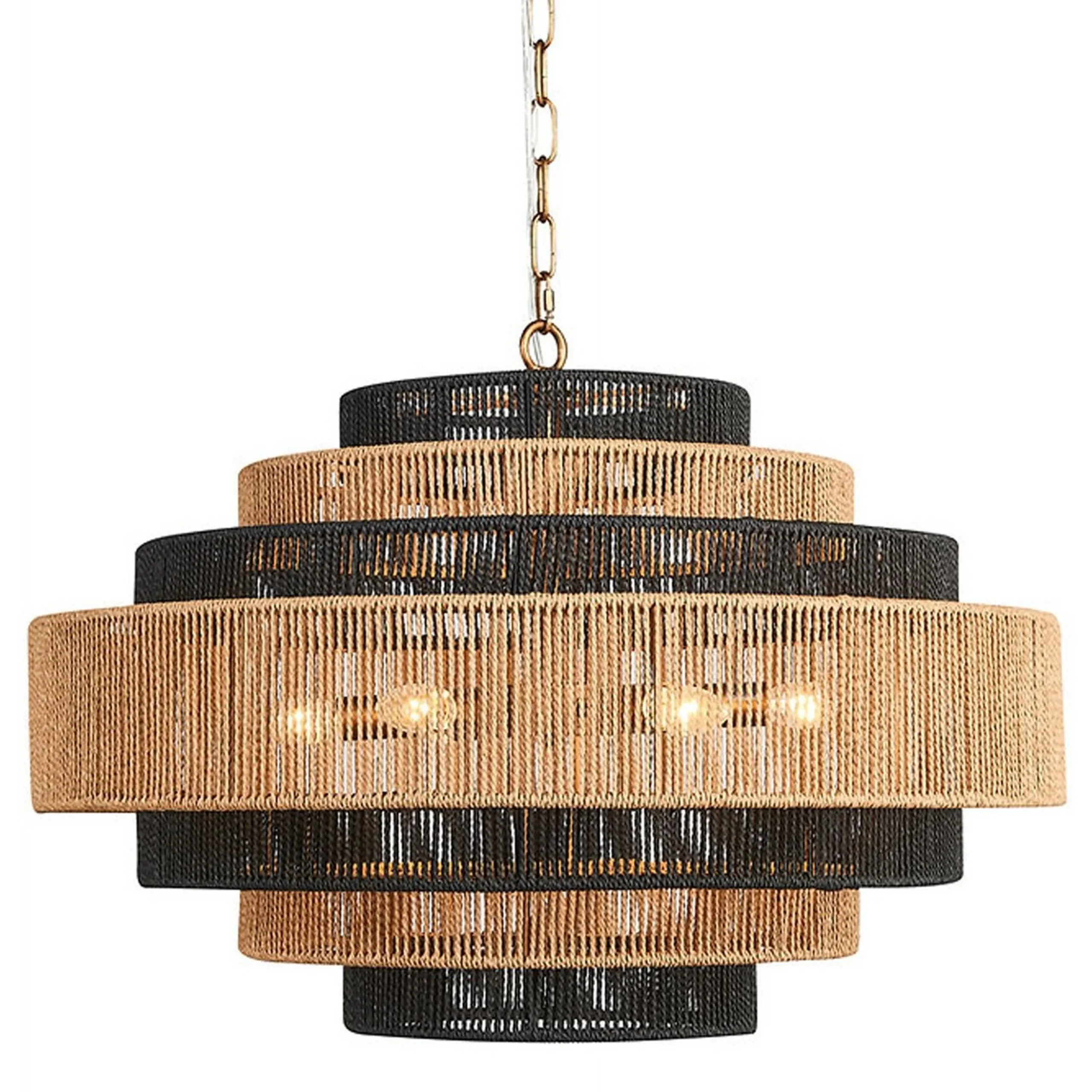 Rhodes Rattan Chandelier